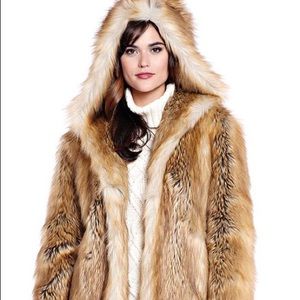 Golden Fox Faux Fur Hooded Jacket